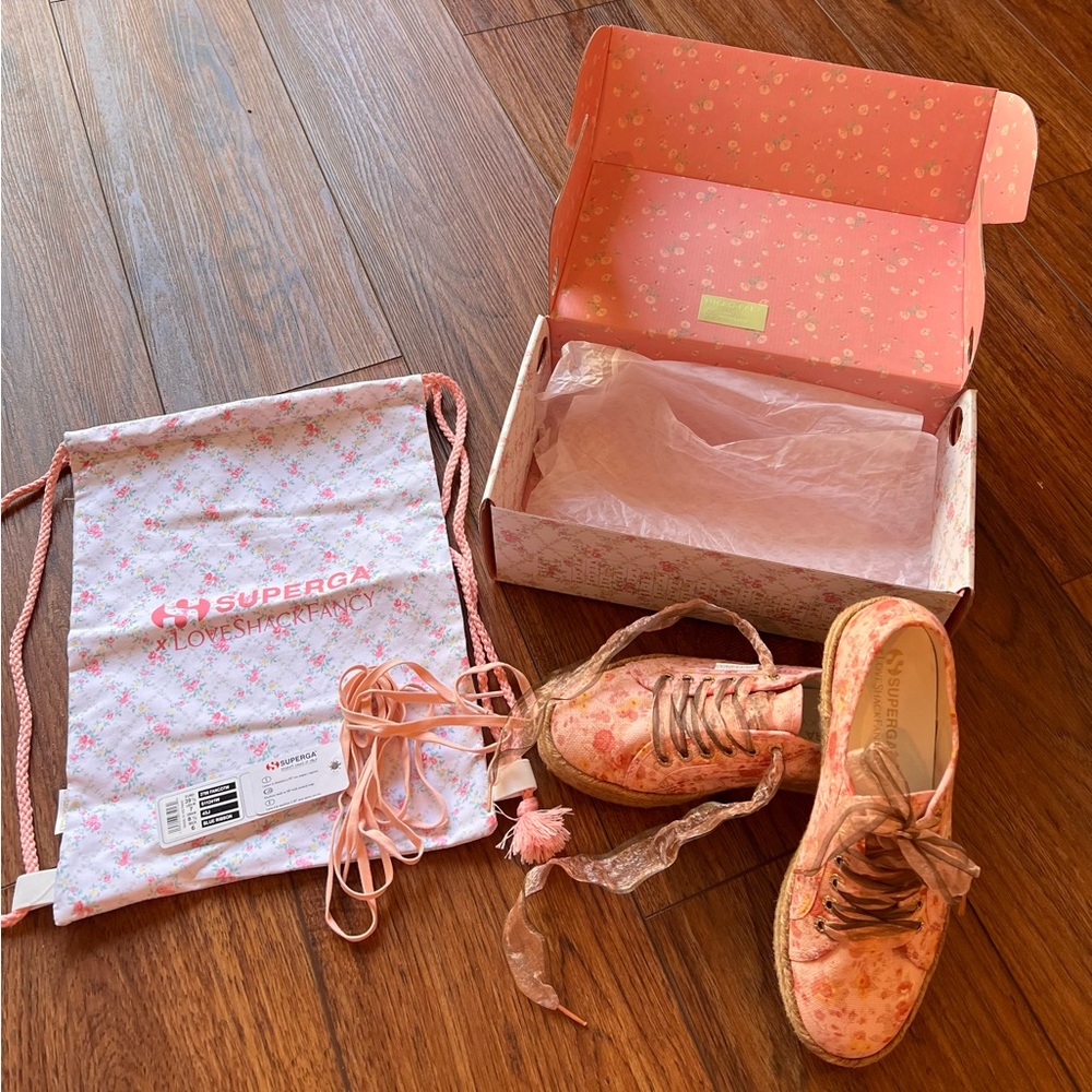 LoveShackFancy X Superga Sneakers 8.5/39.5